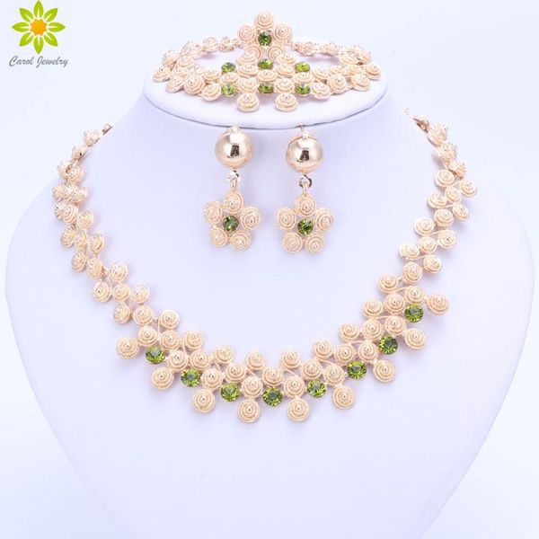 earrings & necklace 6color jewelry sets nigerian african beads collar statement bracelet ring women wedding party accessories, Silver
earrings & necklace 6color jewelry sets nigerian african beads collar statement bracelet ring women wedding party accessories, Silver