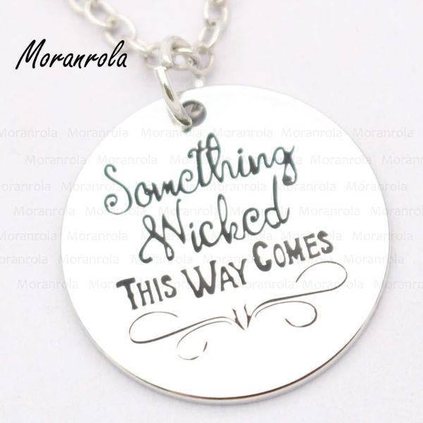 pendant necklaces arried "something wicked this way comes "copper necklace keychain,charm hand stamped jewelry halloween, Silver
pendant necklaces arried "something wicked this way comes "copper necklace keychain,charm hand stamped jewelry halloween, Silver