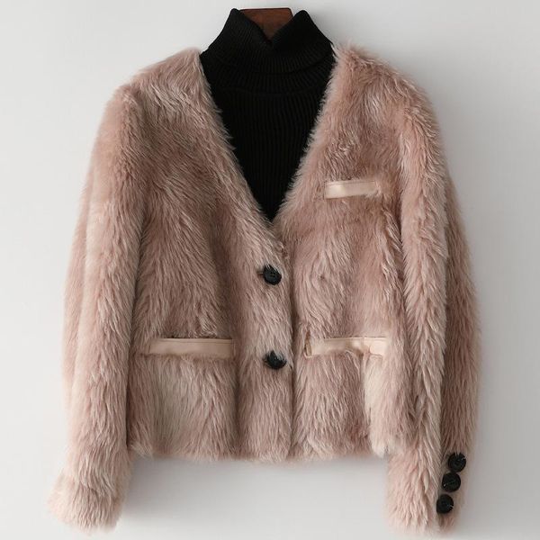 women's fur & faux winter 2021 sheep shearing short coat women ladies casual warm wool jacket female fashion pure color outwear size s, Black
women's fur & faux winter 2021 sheep shearing short coat women ladies casual warm wool jacket female fashion pure color outwear size s, Black