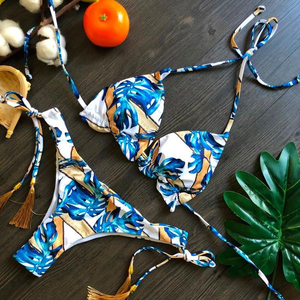 women's swimwear 2pcs women swimsuits bikini set push-up padded high waist bandage print thong brazilian beachwear 2021, White;black
women's swimwear 2pcs women swimsuits bikini set push-up padded high waist bandage print thong brazilian beachwear 2021, White;black