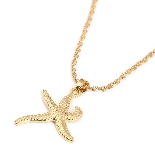 simple classic cute starfish pendant necklace for women gold elegant fashion jewelry accessories, Silver
simple classic cute starfish pendant necklace for women gold elegant fashion jewelry accessories, Silver