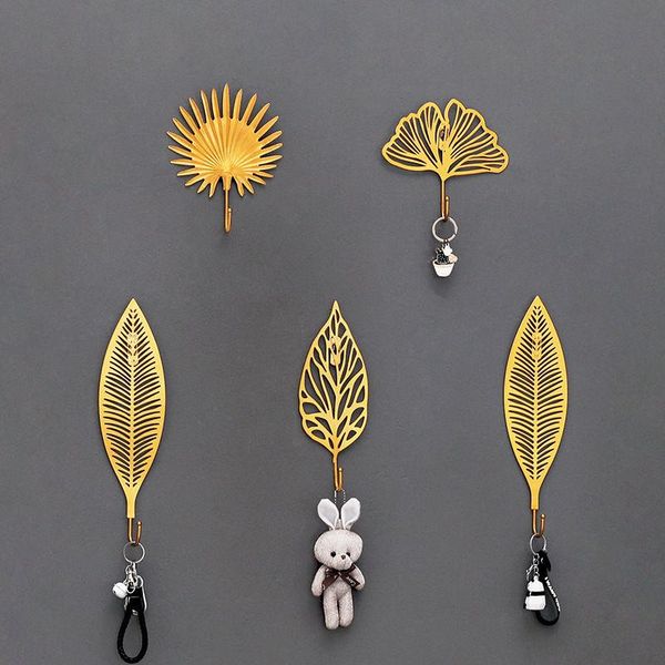 hooks & rails creative leaf shape mini hook gold punch-coat pendant non-hole wall hanging decoration tool key holder u2
hooks & rails creative leaf shape mini hook gold punch-coat pendant non-hole wall hanging decoration tool key holder u2