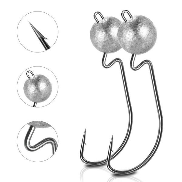 15pcs worm hook lead head jig hooks soft fishing lure bait 3g 5g 7g 10g fish hook iscas fishing tackle accessories pesca
15pcs worm hook lead head jig hooks soft fishing lure bait 3g 5g 7g 10g fish hook iscas fishing tackle accessories pesca