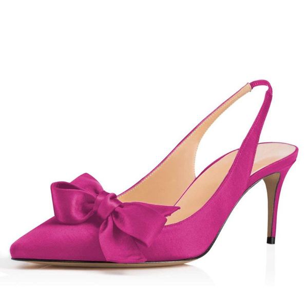 dress shoes lovirs women's pumps satin bow-knot pointed toe high heel stiletto party ladies slingback 8.5cm, Black
dress shoes lovirs women's pumps satin bow-knot pointed toe high heel stiletto party ladies slingback 8.5cm, Black