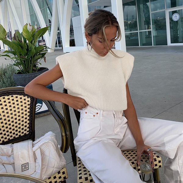 Fall Winter Chic Fashion Knitted Turtleneck Sleeveles Womens Sweaters Pullover Tops Loose Females Sweaters Casual, Black
Fall Winter Chic Fashion Knitted Turtleneck Sleeveles Womens Sweaters Pullover Tops Loose Females Sweaters Casual, Black