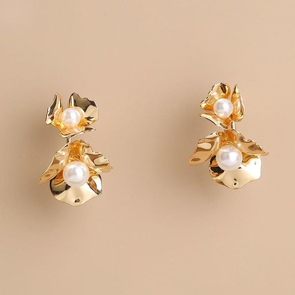 hoop & huggie minar minimalist large circle metallic flowers earrings for women korean geometric c shape wedding party jewelry, Golden;silver
hoop & huggie minar minimalist large circle metallic flowers earrings for women korean geometric c shape wedding party jewelry, Golden;silver