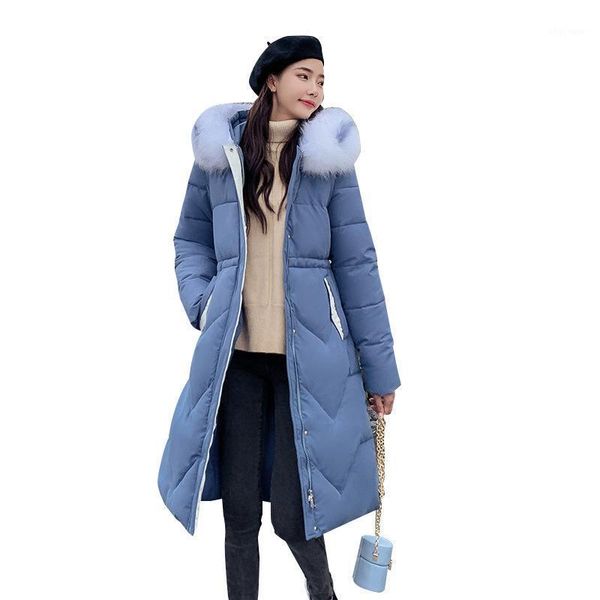 women's down & parkas cotton-padded jacket women autumn and winter 2021 korean version of the big fur collar long slim thick coat m235, Black
women's down & parkas cotton-padded jacket women autumn and winter 2021 korean version of the big fur collar long slim thick coat m235, Black