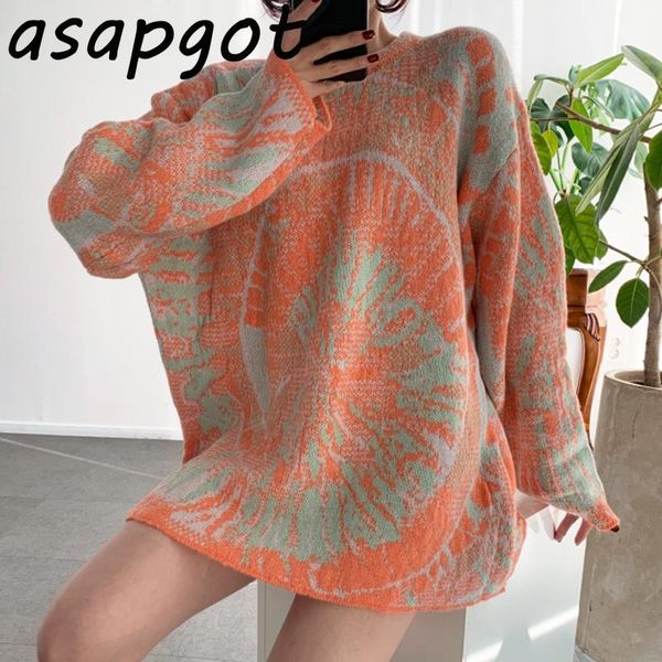 chic korean autumn winter lazy thick o neck long sleeve loose floral pullover jacquard knitted sweater women casual wild pull, White;black
chic korean autumn winter lazy thick o neck long sleeve loose floral pullover jacquard knitted sweater women casual wild pull, White;black