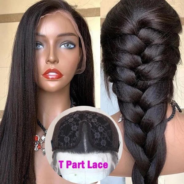 synthetic wigs t part yaki heat resistant fiber hair wig straigh lace front 13x6 glueless machine made headband, Black
synthetic wigs t part yaki heat resistant fiber hair wig straigh lace front 13x6 glueless machine made headband, Black