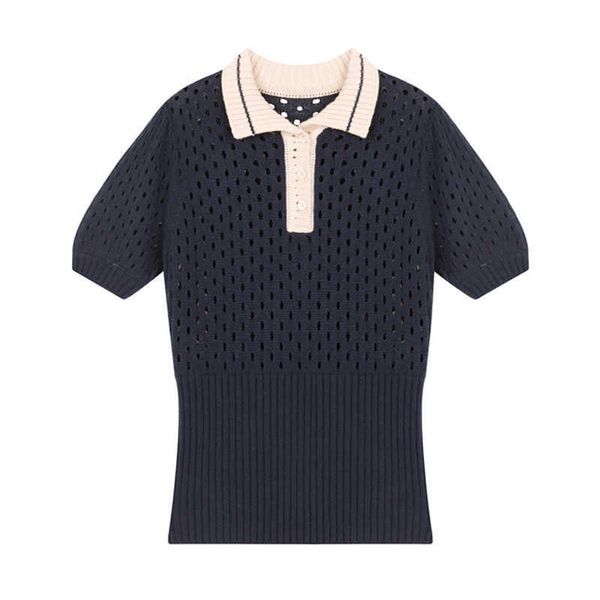 perhaps u women knitted summer short sleeve turn down collar hollow out blue white b0376 210529
perhaps u women knitted summer short sleeve turn down collar hollow out blue white b0376 210529