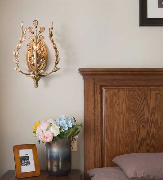 wall lamp american country bedroom bedside simple creative personality aisle background living room crystal
wall lamp american country bedroom bedside simple creative personality aisle background living room crystal