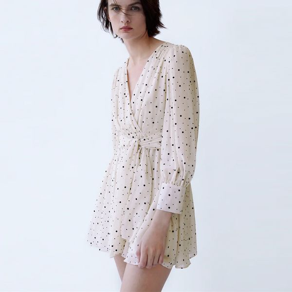 new deep v neck long sleeve mini dresses women 2021 vintage polka dot flocked chiffon beige spring/autumn party dress robe ybd2, White
new deep v neck long sleeve mini dresses women 2021 vintage polka dot flocked chiffon beige spring/autumn party dress robe ybd2, White