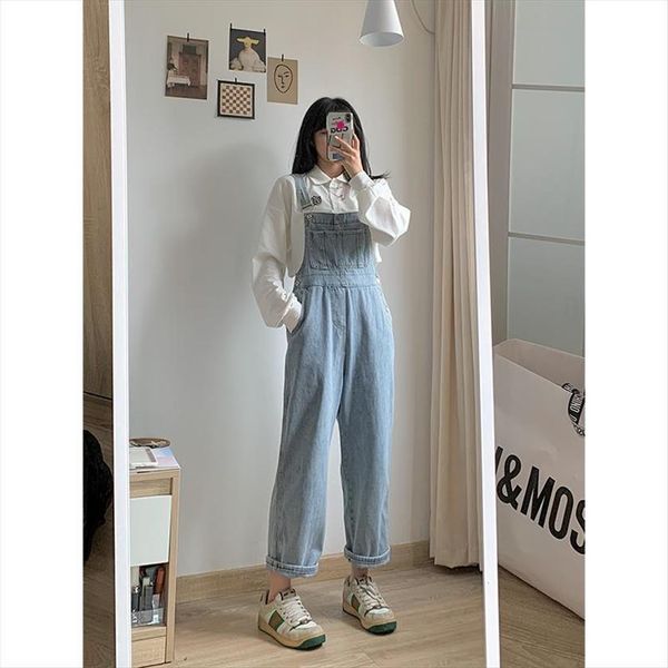 small cute japanese denim jumpsuits womens jeans student light blue overalls korean loose straight trousers women
small cute japanese denim jumpsuits womens jeans student light blue overalls korean loose straight trousers women