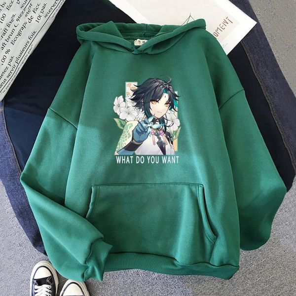 women's hoodies & sweatshirts game anime hoodie handsome xiao print genshin impact punk clothes women oversized sweatshirt men 2021 har, Black
women's hoodies & sweatshirts game anime hoodie handsome xiao print genshin impact punk clothes women oversized sweatshirt men 2021 har, Black