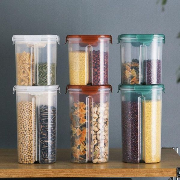 storage bottles & jars kitchen boxes with lids transparent compartments grain tank food grade organizer tools
storage bottles & jars kitchen boxes with lids transparent compartments grain tank food grade organizer tools