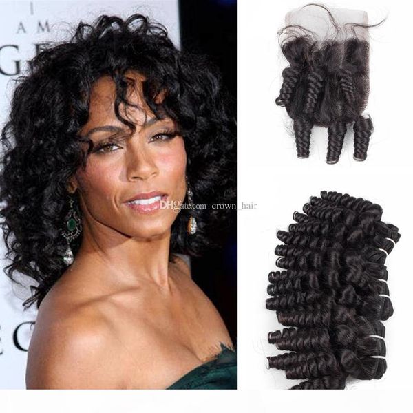 lace closure with aunty funmi curly hair 3bundles peruvian romance curly 9a virgin human hair wefts with 4x4 lace closure, Black
lace closure with aunty funmi curly hair 3bundles peruvian romance curly 9a virgin human hair wefts with 4x4 lace closure, Black