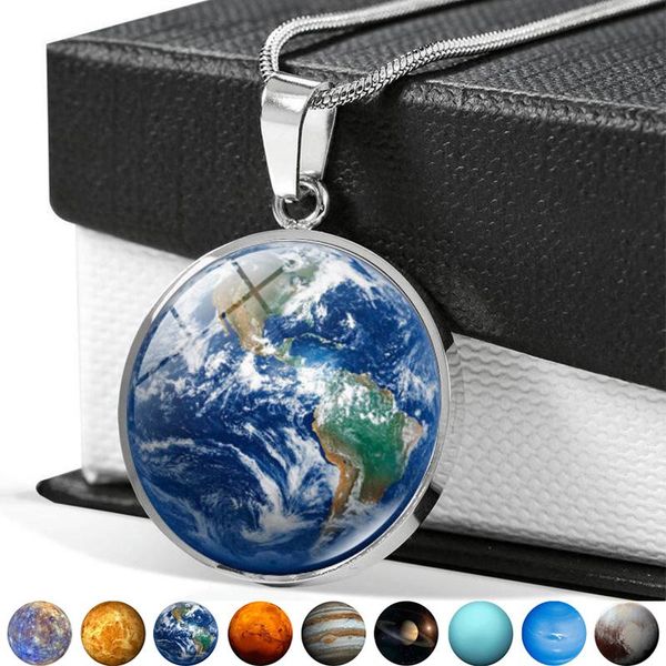 pendant necklaces solar system planet glass cabochon necklace universe galaxy jewelry stainless steel chain christmas gift, Silver
pendant necklaces solar system planet glass cabochon necklace universe galaxy jewelry stainless steel chain christmas gift, Silver