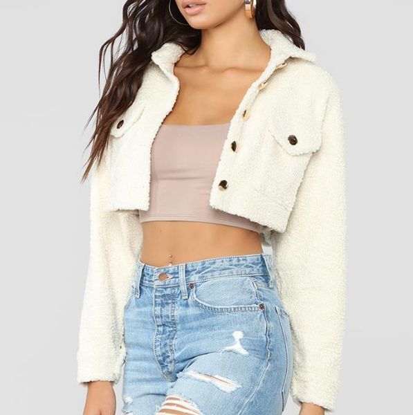 women's jackets fashion pockets buttons women long sleeve slim crop autumn winter coats streetwear short jacket, Black;brown
women's jackets fashion pockets buttons women long sleeve slim crop autumn winter coats streetwear short jacket, Black;brown