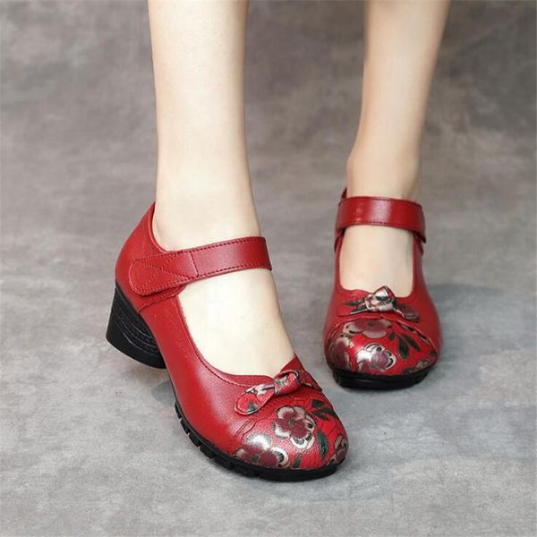 dress shoes retro thick heel women genuine leather high heels ladies platform shallow round head comfort single, Black
dress shoes retro thick heel women genuine leather high heels ladies platform shallow round head comfort single, Black