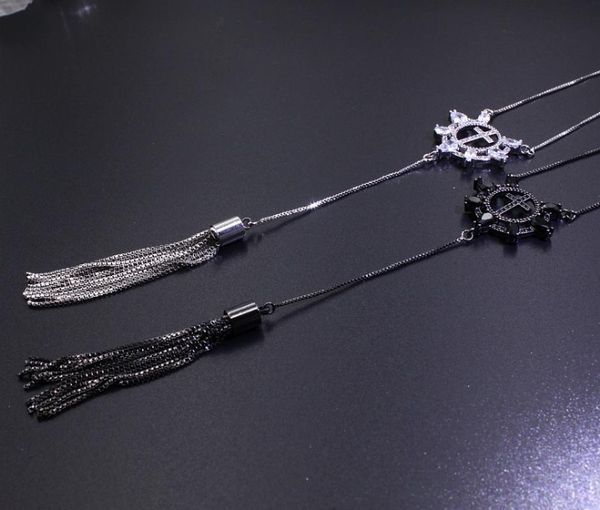 chains 2021 design cross pendant necklace tassel sweater chain long with cz fashion jewelry women gifts, Silver
chains 2021 design cross pendant necklace tassel sweater chain long with cz fashion jewelry women gifts, Silver