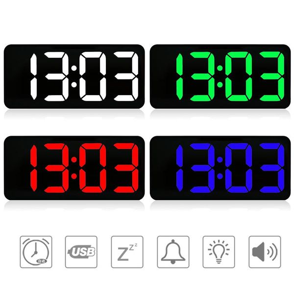 other clocks & accessories digital led alarm clock snooze timer mirror time night mode large screen display electronic 3d stereo four styles
other clocks & accessories digital led alarm clock snooze timer mirror time night mode large screen display electronic 3d stereo four styles