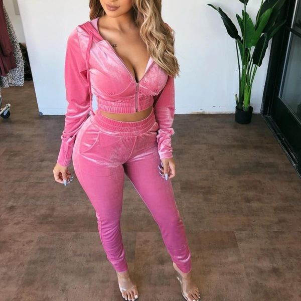 two piece set women velvet hoodied long sleeve crop stacked pants leggings 2 piece set outfits tracksuit sweatsuit, Gray
two piece set women velvet hoodied long sleeve crop stacked pants leggings 2 piece set outfits tracksuit sweatsuit, Gray