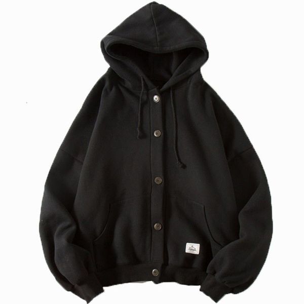 men's hoodies & sweatshirts fashion men loose cardigan man sweatshirt long sleeve solid color casual coat streetwear spring pu, Black
men's hoodies & sweatshirts fashion men loose cardigan man sweatshirt long sleeve solid color casual coat streetwear spring pu, Black