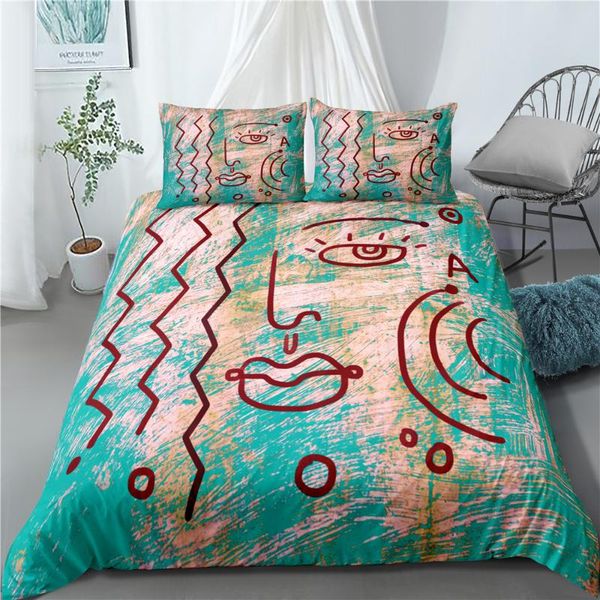 bedding sets abstract art duvet cover 2/3pcs ins illustration adults kids twin full king size luxury home textiles
bedding sets abstract art duvet cover 2/3pcs ins illustration adults kids twin full king size luxury home textiles