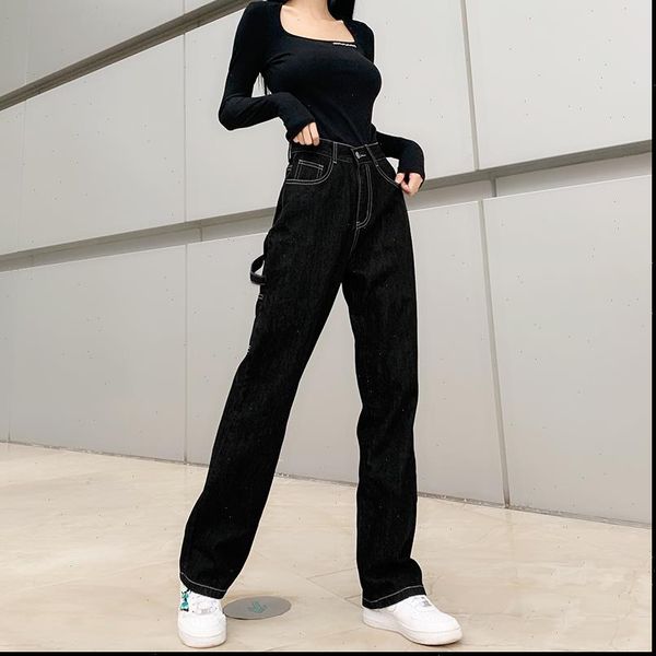 mom high waist boyfriend women jeans black pants donna wide leg femme taille haute y2k jeansy damskie denim cargo, Blue
mom high waist boyfriend women jeans black pants donna wide leg femme taille haute y2k jeansy damskie denim cargo, Blue