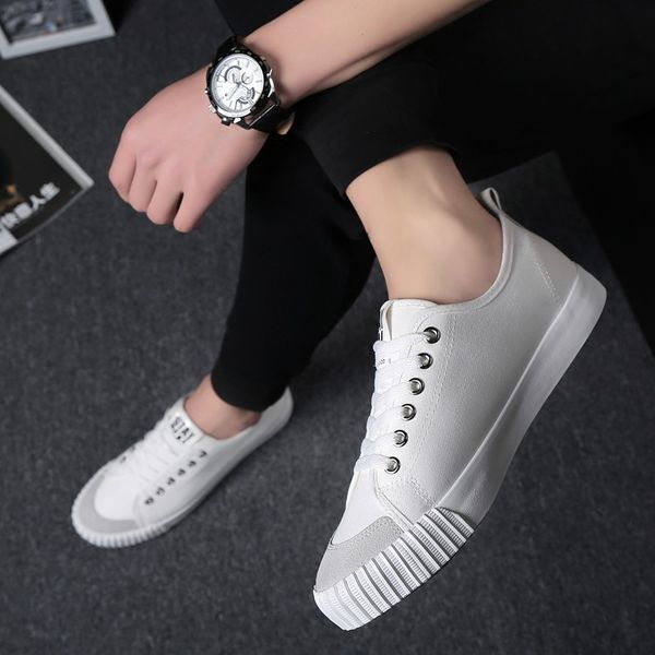 men's 2021 spring and autumn student korean fashion leisure sports men's canvas board sho, Black
men's 2021 spring and autumn student korean fashion leisure sports men's canvas board sho, Black