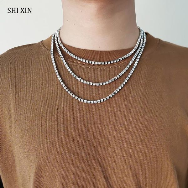 chokers shixin 3 pcs/set separable iced out chain crystal necklace for women fashion layered rhinestone choker men jewelry 2021, Golden;silver
chokers shixin 3 pcs/set separable iced out chain crystal necklace for women fashion layered rhinestone choker men jewelry 2021, Golden;silver