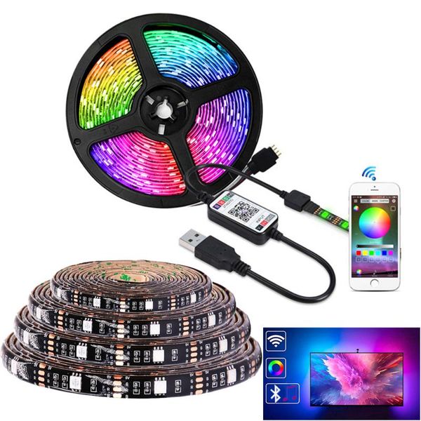 5v usb rgb led strip light wifi bluetooth control phone app control tv backlight 30leds flexible tape light 1m 2m 3m 5m
5v usb rgb led strip light wifi bluetooth control phone app control tv backlight 30leds flexible tape light 1m 2m 3m 5m