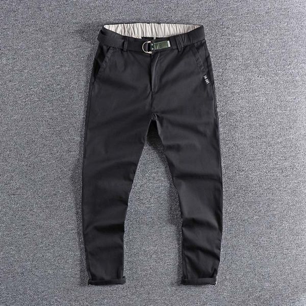 japanese style simple 9-point for men's slim and comfortable trend young leisure students harun pants with belt 0302 i7l3, Black
japanese style simple 9-point for men's slim and comfortable trend young leisure students harun pants with belt 0302 i7l3, Black