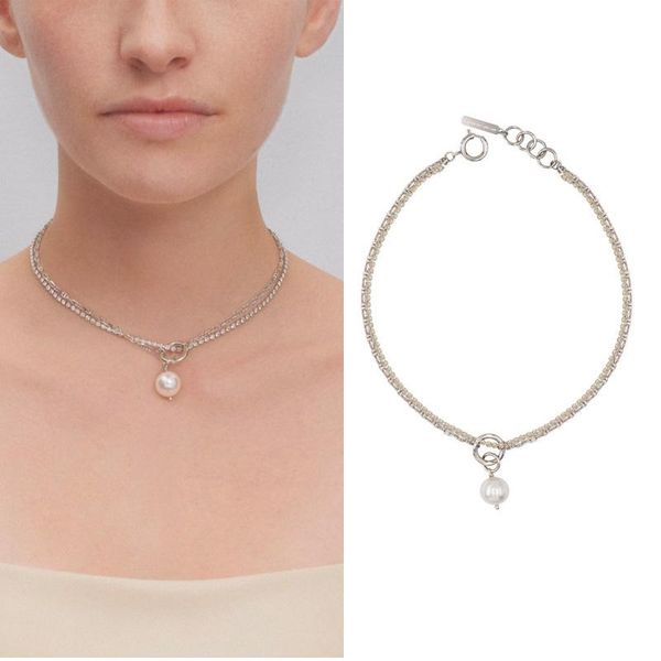 pendant necklaces short necklace female yellow rhinestone chain cross big pearl double clavicle, Silver
pendant necklaces short necklace female yellow rhinestone chain cross big pearl double clavicle, Silver