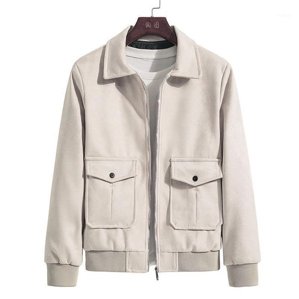 men's jackets jacket autumn and winter 2021 fashion trendy self-cultivation lapel velvet male coat casual streetwear men clothing, Black;brown
men's jackets jacket autumn and winter 2021 fashion trendy self-cultivation lapel velvet male coat casual streetwear men clothing, Black;brown