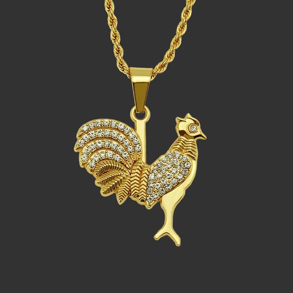 amulet neck pendants hip hop diamond inlaid men's three-dimensional cock pendant necklace nightclub domineering street trend accessorie, Silver
amulet neck pendants hip hop diamond inlaid men's three-dimensional cock pendant necklace nightclub domineering street trend accessorie, Silver