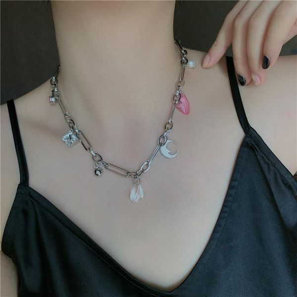 chokers vintage moon pink crystal pendant necklace gifts for women girl fashion unique romantic daily choker statement jewelry, Golden;silver
chokers vintage moon pink crystal pendant necklace gifts for women girl fashion unique romantic daily choker statement jewelry, Golden;silver