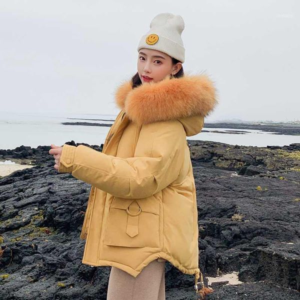 women's down & parkas women long parka oversized winter cotton padded jackets hooded fur collar slim coat femme yellow casual thick cha, Black
women's down & parkas women long parka oversized winter cotton padded jackets hooded fur collar slim coat femme yellow casual thick cha, Black