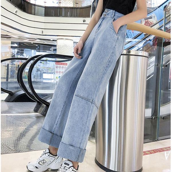 wide-leg jeans denim long women 2021 spring and summer new fashion straight and thin tall loose mopping pants for girl, Blue
wide-leg jeans denim long women 2021 spring and summer new fashion straight and thin tall loose mopping pants for girl, Blue