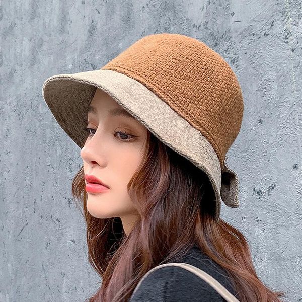 wide brim hats fashion women knitted bucket autumn winter female bow hat plus fleece fisherman outdoor ladies knit panama, Blue;gray
wide brim hats fashion women knitted bucket autumn winter female bow hat plus fleece fisherman outdoor ladies knit panama, Blue;gray