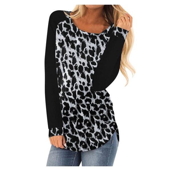 women's blouses & shirts leopard print vintage blouses women round neck long sleeve harajuku blouse plus size women clothing pullover, White
women's blouses & shirts leopard print vintage blouses women round neck long sleeve harajuku blouse plus size women clothing pullover, White