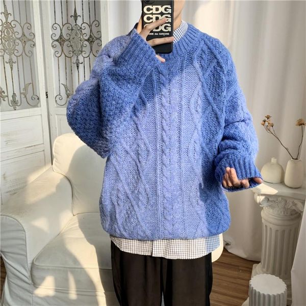 men's solid color sweater korean casual fashion loose harajuku streetwear couple pullover thick warm japanese retro sweater, White;black
men's solid color sweater korean casual fashion loose harajuku streetwear couple pullover thick warm japanese retro sweater, White;black