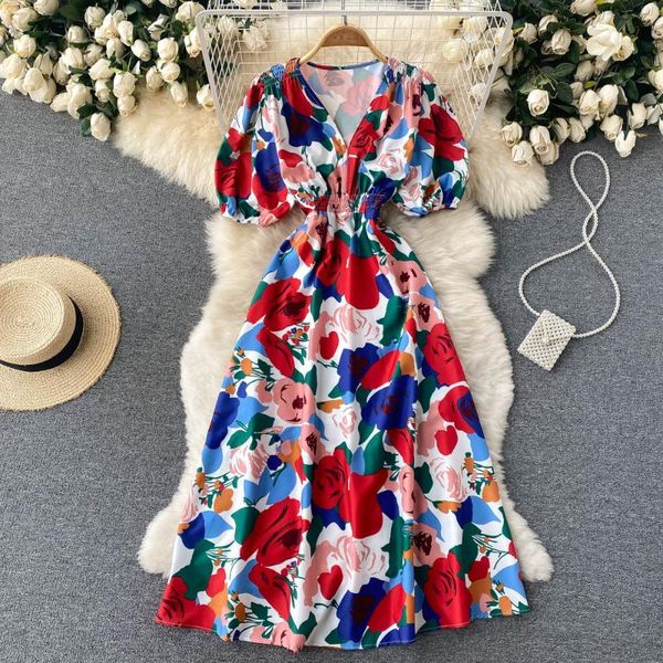 party dresses c281 women's fashion summer v-neck printed short sleeve a-line dress elegant feminine vintage vestidos, White;black
party dresses c281 women's fashion summer v-neck printed short sleeve a-line dress elegant feminine vintage vestidos, White;black