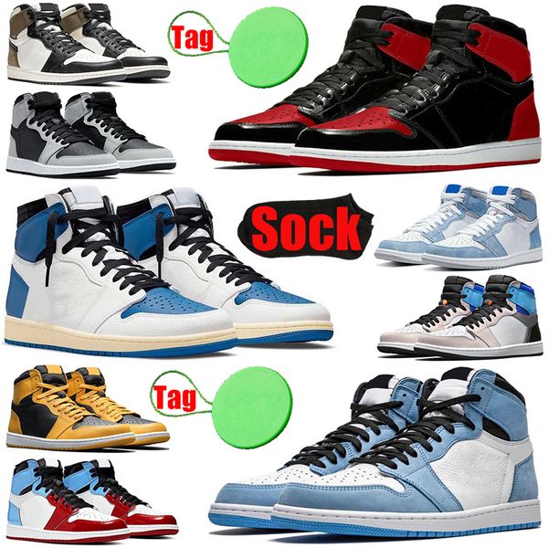 with sock and tag 1 1s mens womens basketball shoes bred patent fragment university blue dark mocha shadow 2.0 pollen men trainers sports sn
with sock and tag 1 1s mens womens basketball shoes bred patent fragment university blue dark mocha shadow 2.0 pollen men trainers sports sn