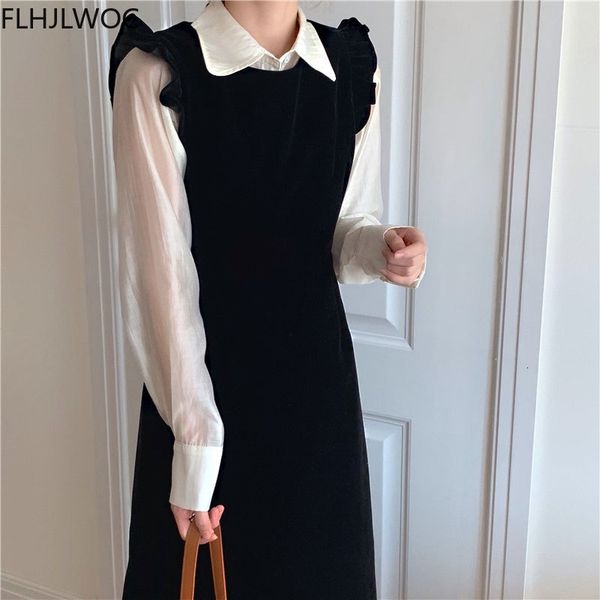 casual dresses design japan korea style chic fenimine vestidos women cute outfits ruffled white shirt rknh, Black;gray
casual dresses design japan korea style chic fenimine vestidos women cute outfits ruffled white shirt rknh, Black;gray