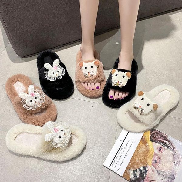 slippers casual female shoes low rubber flip flops raccoon fur slides flock luxury 2021 hawaiian plush flat with fur autumn rome, Black
slippers casual female shoes low rubber flip flops raccoon fur slides flock luxury 2021 hawaiian plush flat with fur autumn rome, Black