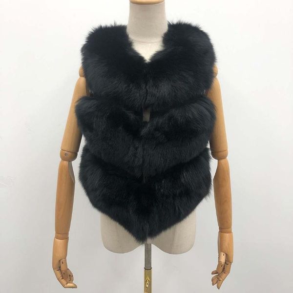 women's fur & faux authentic jacket three section vest natural fashion, Black
women's fur & faux authentic jacket three section vest natural fashion, Black