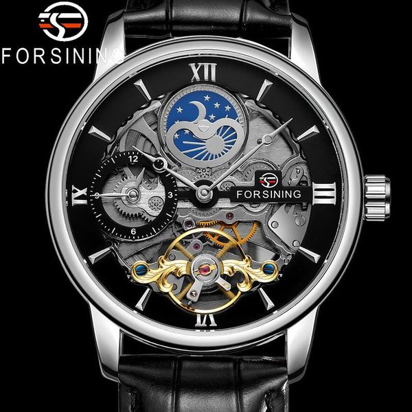 wristwatches forsining tourbillon automatic mechanical men wristwatch military sport male clock skeleton man watch gift 821, Slivery;brown
wristwatches forsining tourbillon automatic mechanical men wristwatch military sport male clock skeleton man watch gift 821, Slivery;brown