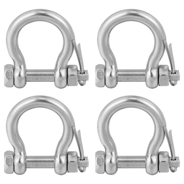 outdoor gadgets 4pcs d-shaped shackles horseshoe shaped useful stainless steel
outdoor gadgets 4pcs d-shaped shackles horseshoe shaped useful stainless steel