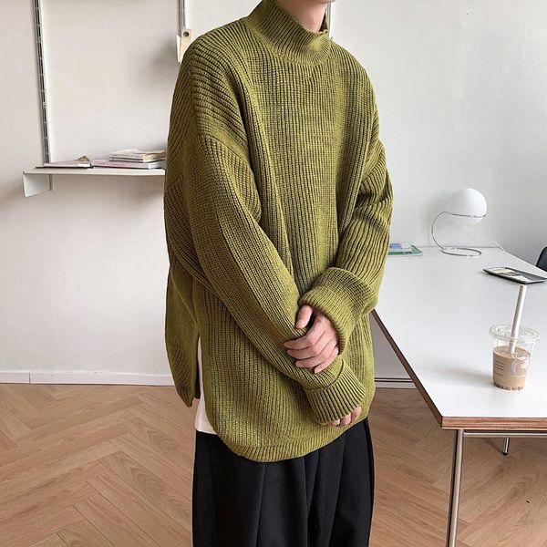 men's sweaters 2021 winter thicken wool loose fashion coats solid color cashmere pullover in warm knitting casaul turtleneck, White;black
men's sweaters 2021 winter thicken wool loose fashion coats solid color cashmere pullover in warm knitting casaul turtleneck, White;black